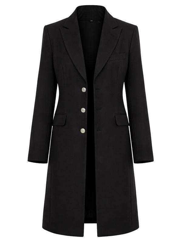 Law and Order SVU S27 Mariska Hargitay Black Coat