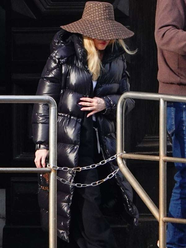 The Studio S02 Madonna Black Hooded Coat