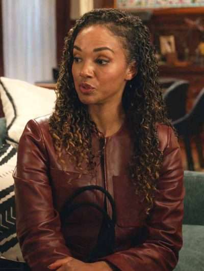 TV Series The Rookie 2026 Nyla Harper Brown Leather Jacket