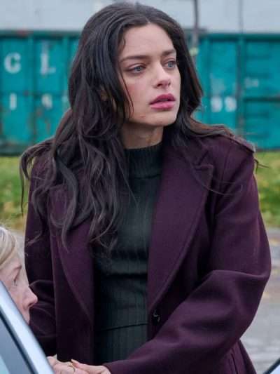 Odeya Rush Memory of a Killer Wool Coat
