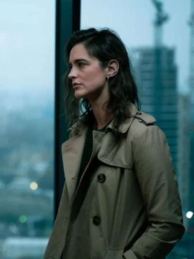 Movie Jitters 2026 Lauren Budd Brown Cotton Coat