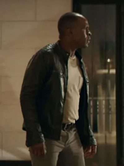 Movie Starbright 2026 Gbenga Akinnagbe Black Leather Jacket
