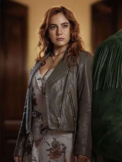 Ela Velden My Rival Biker Leather Jacket