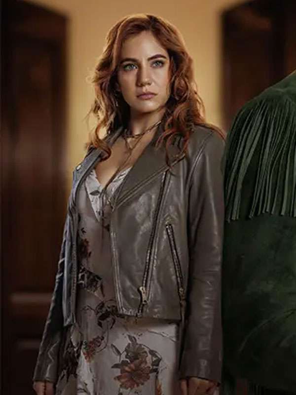Ela Velden My Rival Biker Leather Jacket
