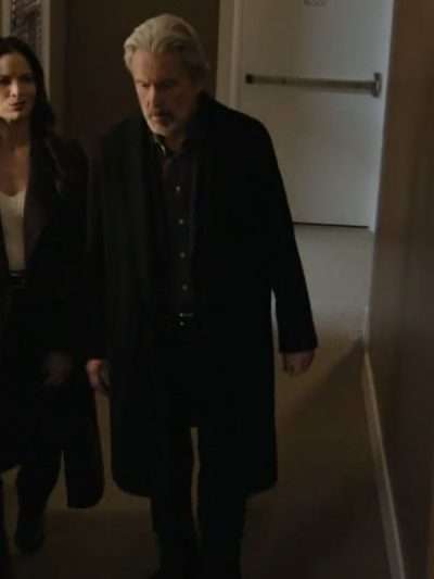 NCIS S23 Alden Parker Black Wool Trench Coat