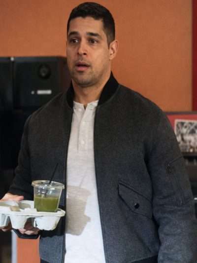 NCIS S23 Nicholas Torres Grey Wool Bomber Jacket