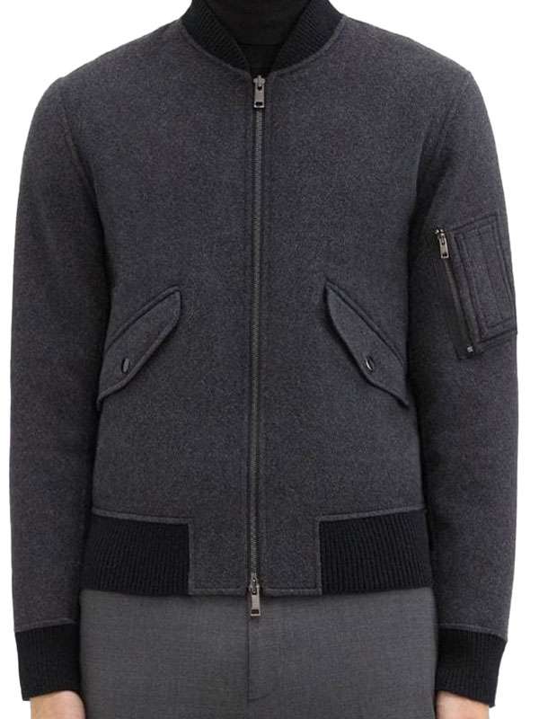 NCIS S23 Nicholas Torres Grey Bomber Jacket