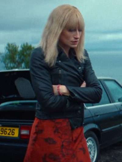 Natasha O'Keeffe How to Get to Heaven from Belfast Black Quilted Leather Jacket