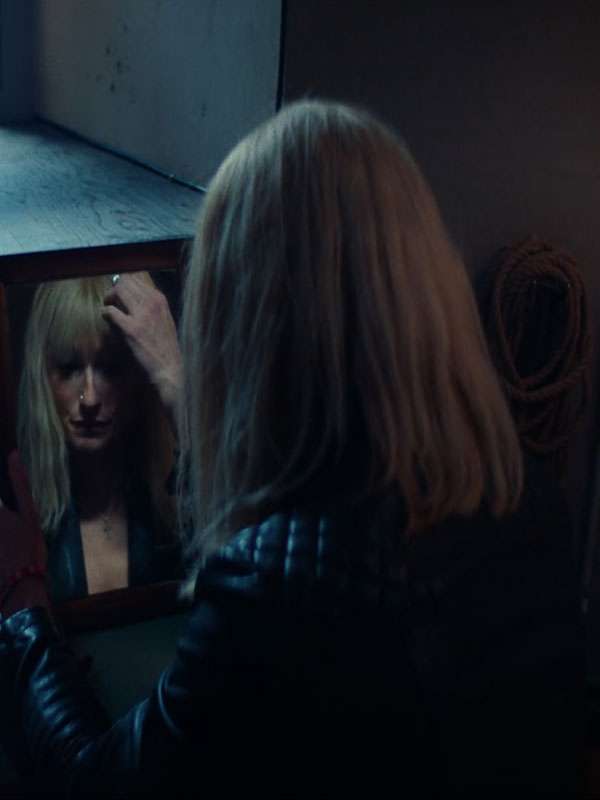 Natasha O'Keeffe How to Get to Heaven from Belfast Black Quilted Leather Jacket
