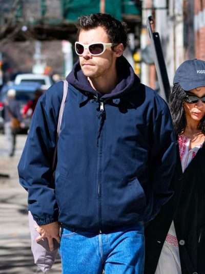 2026 Harry Styles Blue Cotton Jacket
