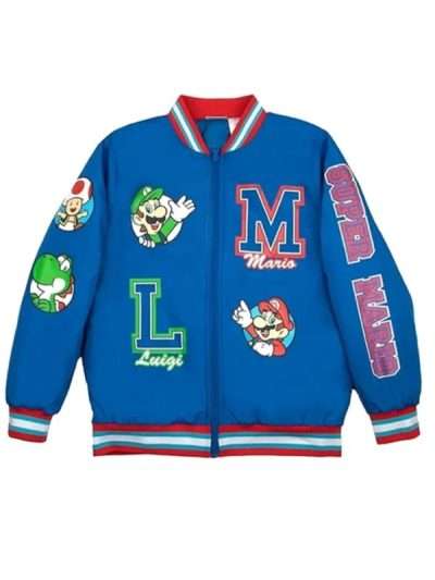 Super Mario Blue Bomber Jacket