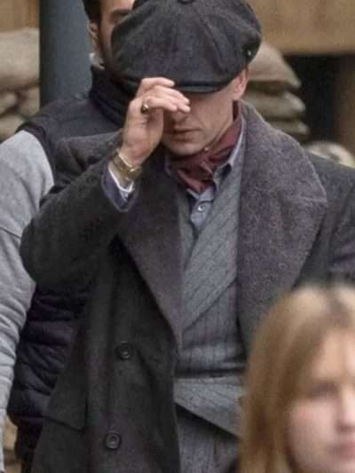 Peaky Blinders The Immortal Man 2026 Barry Keoghan Grey Wool Coat
