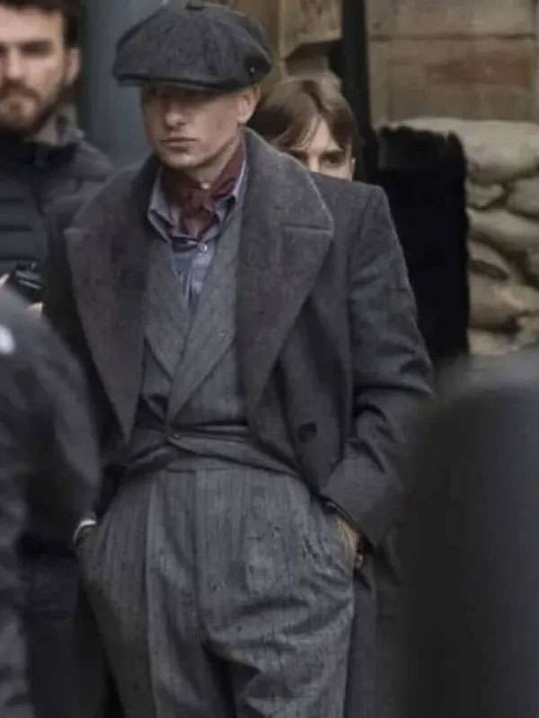 Barry Keoghan Peaky Blinders The Immortal Man Grey Coat