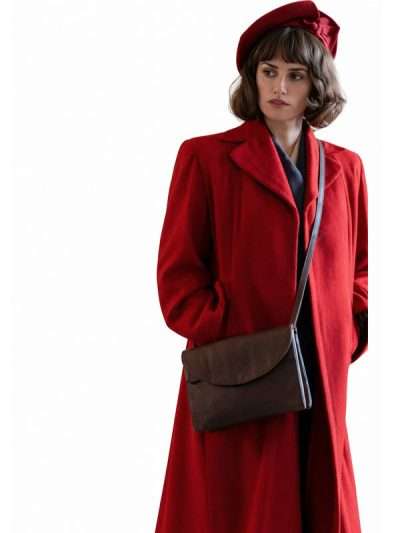 Penélope Cruz The Bride 2026 Red Wool Coat