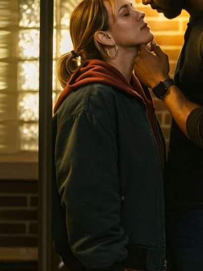 Reminders of Him 2026 Maika Monroe Grey Bomber Jacket