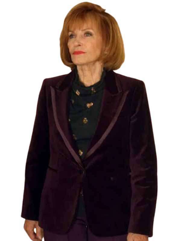 The Rookie S08 Sabina Leonardi Purple Velvet Blazer