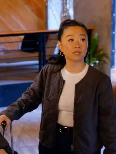 Sherry Cola Wild Vacation Rentals Grey Quilted Jacket