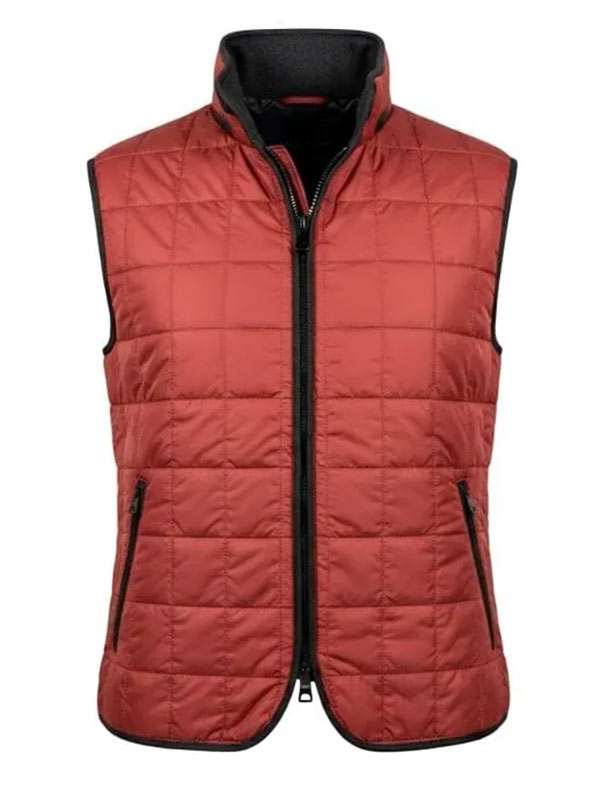 TV Series Shrinking Derek Red Quilted Vest