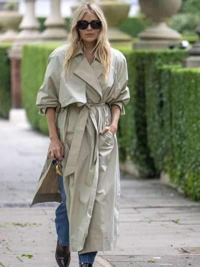 London Street Style Sienna Miller Mango Coat