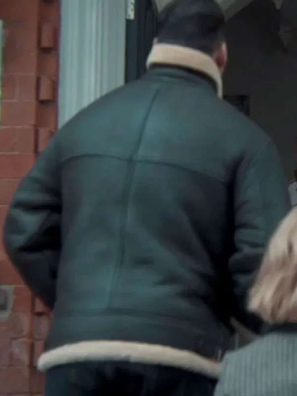 Jack Hodgson Silent Witness S29 Shearling Leather Jacket