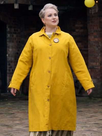 The Great Pottery Throwdown Siobhan McSweeney Yellow Cotton Coat