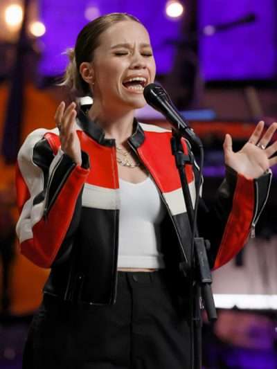 The Voice 2026 Syd Millevoi Cafe Racer Leather Jacket