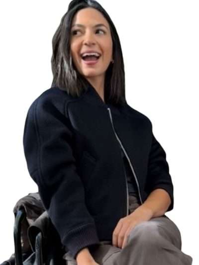 TV Series CIA 2026 Natalee Linez Wool Bomber Jacket