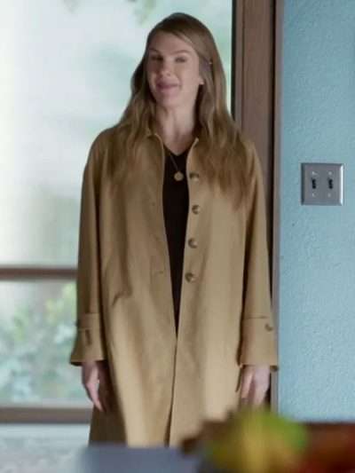 TV Series Shrinking 2026 Lily Rabe Brown Cotton Coat