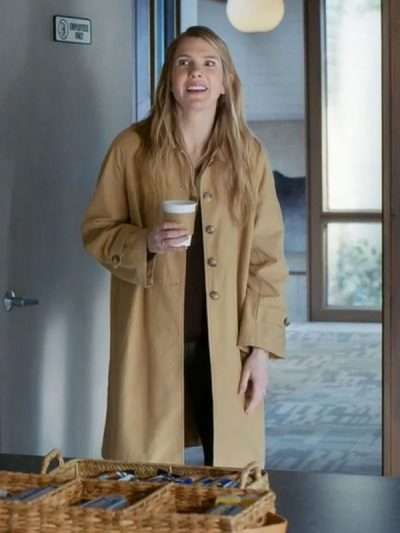 Shrinking S03 Lily Rabe Brown Coat