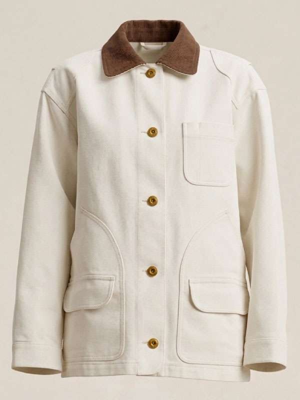 TV Series Shrinking 2026 Lily Rabe White Cotton Jacket