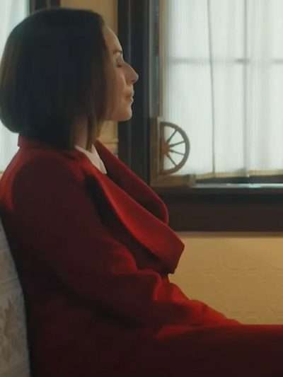 The Borderline Minnie Drive Red Coat