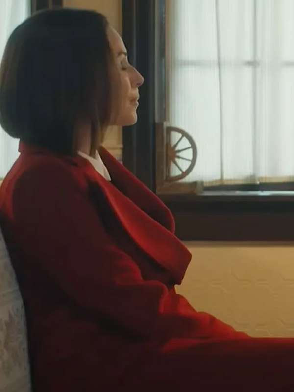 The Borderline Minnie Drive Red Coat