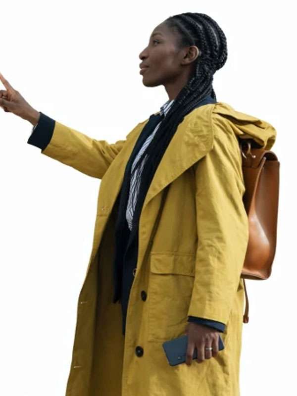 The Christophers 2026 Michaela Coel Yellow Coat