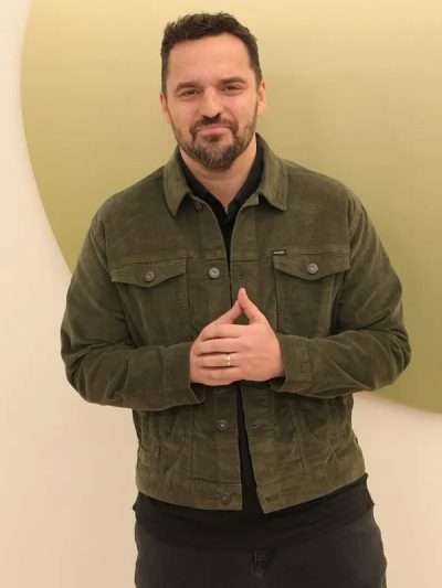 The Dink 2026 Movie Event Jake Johnso Green Corduroy Jacket