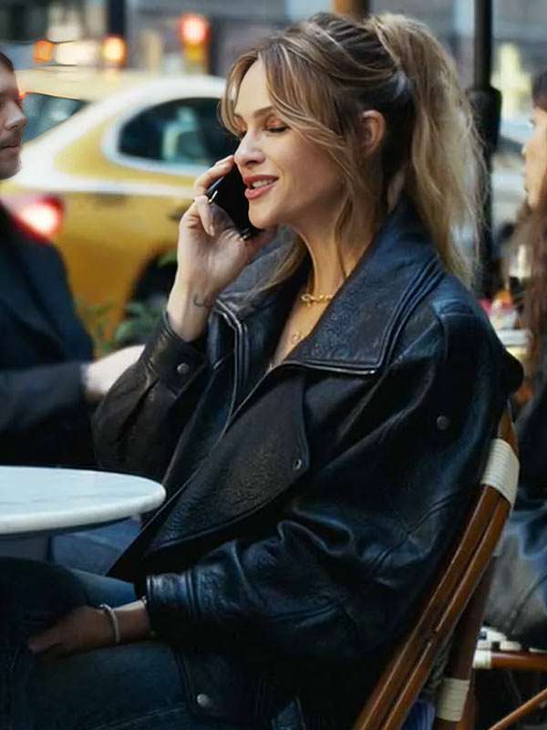 The Madison S01 Abigail ReeseBlack Leather Jacket