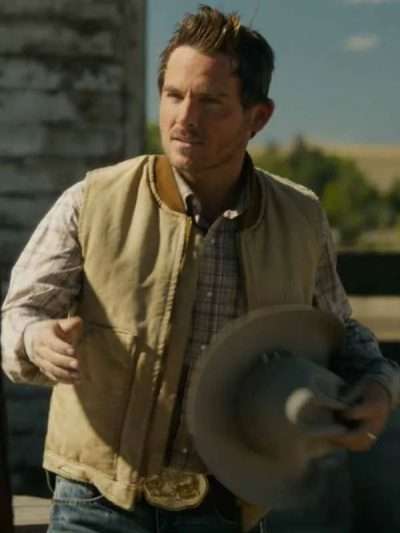 The Madison S01 Kevin Zegers Beige Cotton Vest