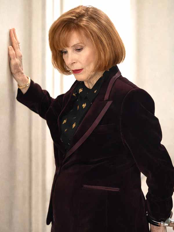 Stefanie Powers The Rookie 2026 Sabina Leonardi Purple Velvet Blazer