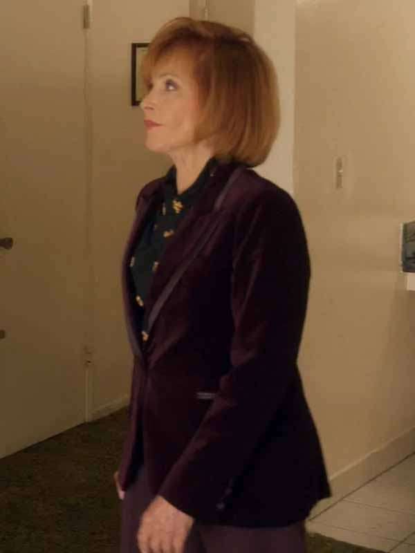 The Rookie 2026 Sabina Leonardi Purple Velvet Blazer