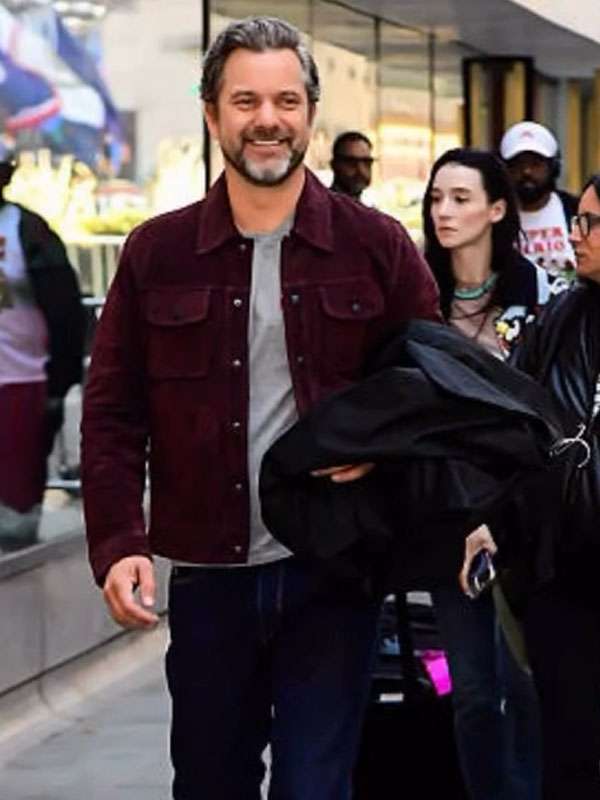 The Today Show Joshua Jackson Suede Jacket