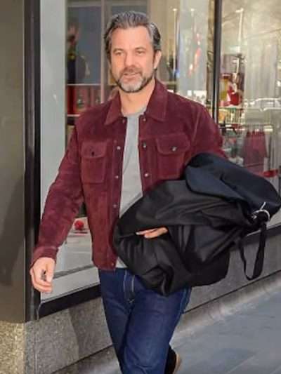 The Today Show Joshua Jackson Suede Jacket
