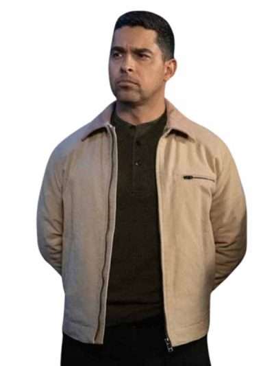 NCIS 2026 Wilmer Valderrama Beige Cotton Jacket