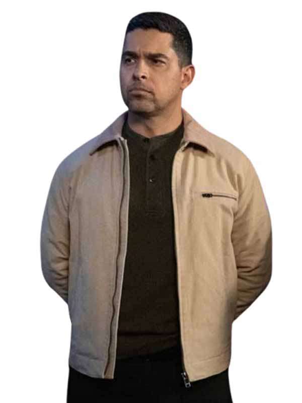 NCIS 2026 Wilmer Valderrama Beige Cotton Jacket