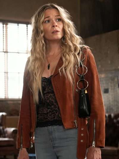 TV Series 9-1-1 Nashville LeAnn Rimes Suede Leather Jacket