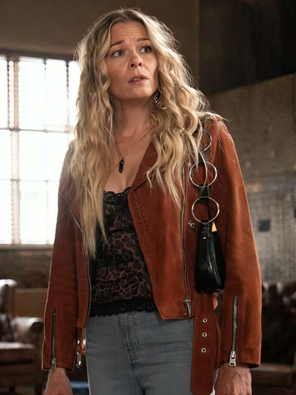 TV Series 9-1-1 Nashville LeAnn Rimes Suede Leather Jacket