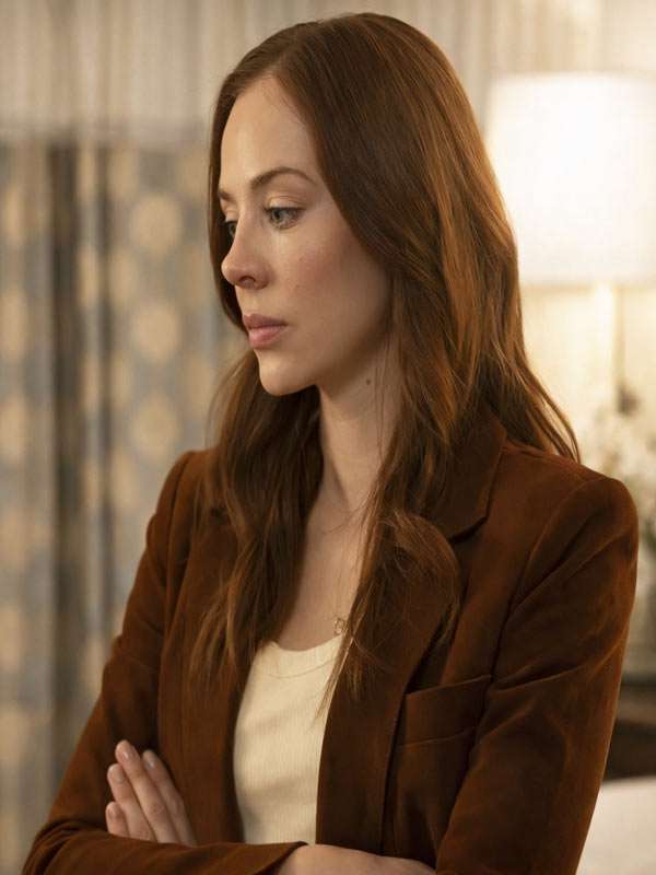 9-1-1 Nashville Samantha Hart Brown Suede Leather Blazer