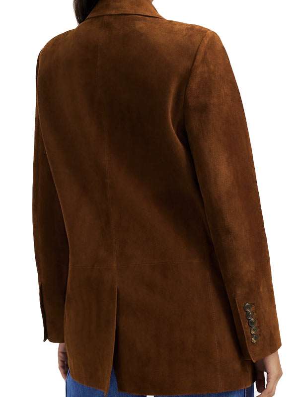 MacKenzie Porter 9-1-1 Nashville Brown Leather Blazer