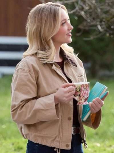 A Season to Blossom 2026 Emily Tennant Beige Cotton Jacket