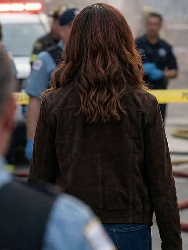 Sabrina Sohal Allegiance S03 Suede Leather Jacket