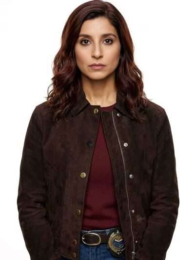 Allegiance 2026 Supinder Wraich Brown Suede Leather Jacket