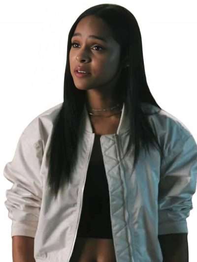 Marshals 2026 Ash Santos White Bomber Jacket